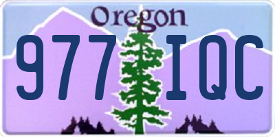 OR license plate 977IQC