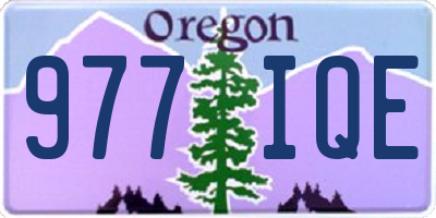 OR license plate 977IQE