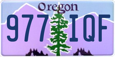 OR license plate 977IQF