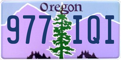OR license plate 977IQI