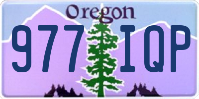 OR license plate 977IQP