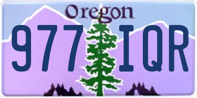 OR license plate 977IQR