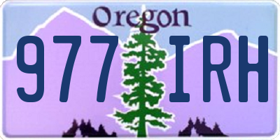 OR license plate 977IRH