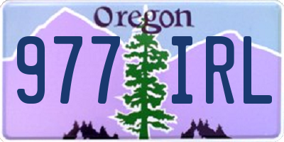 OR license plate 977IRL