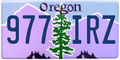 OR license plate 977IRZ