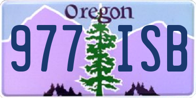 OR license plate 977ISB