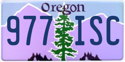 OR license plate 977ISC