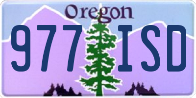 OR license plate 977ISD