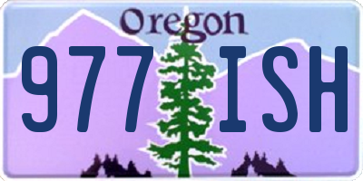 OR license plate 977ISH