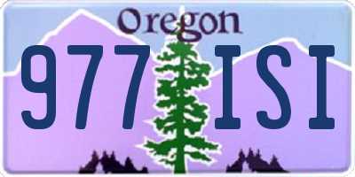 OR license plate 977ISI