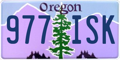 OR license plate 977ISK