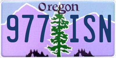 OR license plate 977ISN