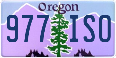 OR license plate 977ISO