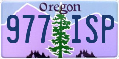 OR license plate 977ISP