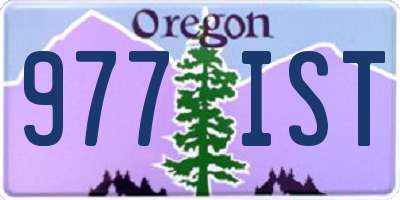 OR license plate 977IST