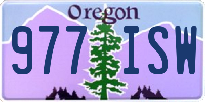 OR license plate 977ISW