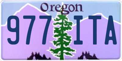 OR license plate 977ITA