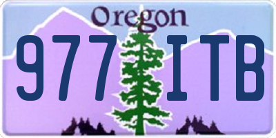 OR license plate 977ITB