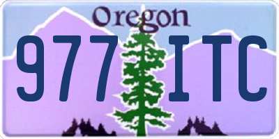 OR license plate 977ITC