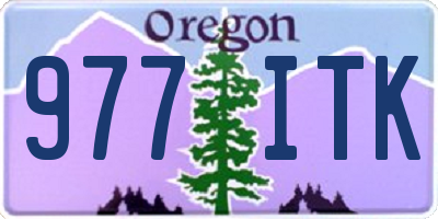 OR license plate 977ITK