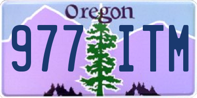 OR license plate 977ITM