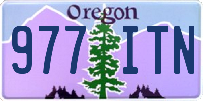 OR license plate 977ITN