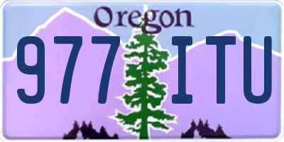 OR license plate 977ITU