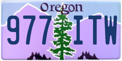 OR license plate 977ITW