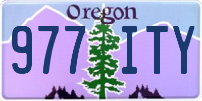 OR license plate 977ITY