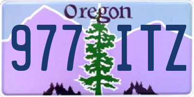 OR license plate 977ITZ