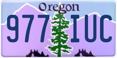 OR license plate 977IUC