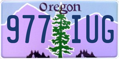 OR license plate 977IUG
