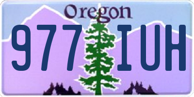 OR license plate 977IUH
