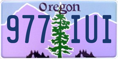 OR license plate 977IUI