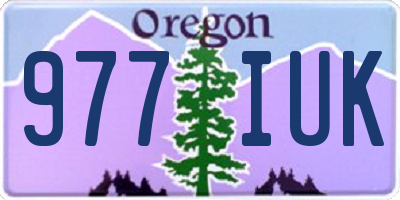 OR license plate 977IUK