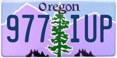 OR license plate 977IUP
