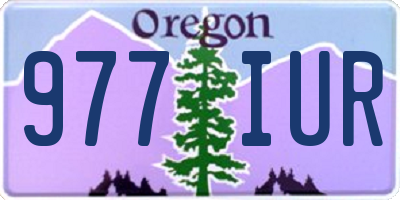 OR license plate 977IUR
