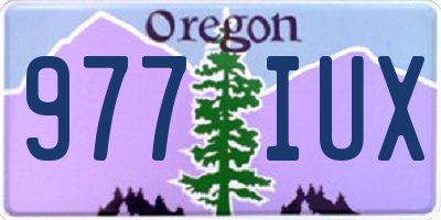 OR license plate 977IUX