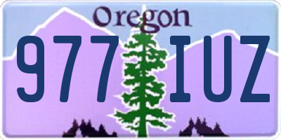 OR license plate 977IUZ