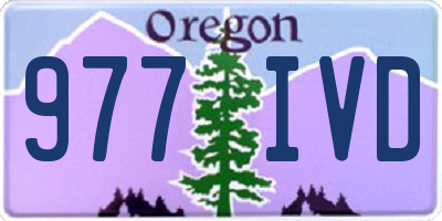 OR license plate 977IVD