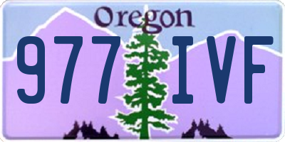 OR license plate 977IVF