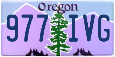 OR license plate 977IVG