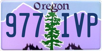 OR license plate 977IVP
