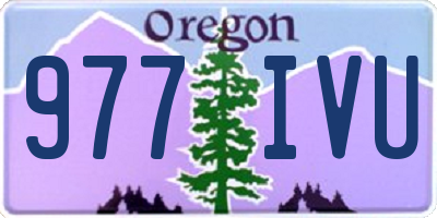 OR license plate 977IVU