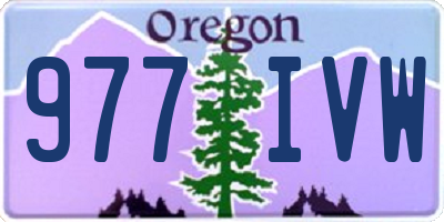 OR license plate 977IVW