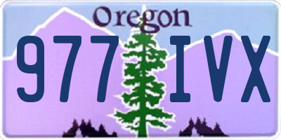 OR license plate 977IVX