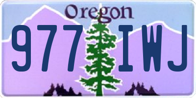 OR license plate 977IWJ