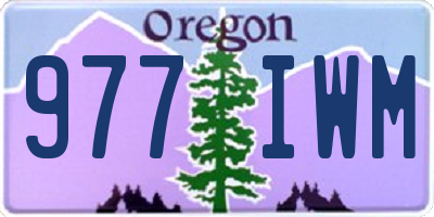 OR license plate 977IWM