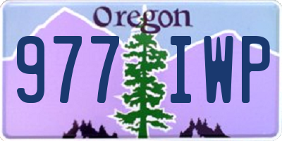 OR license plate 977IWP