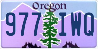 OR license plate 977IWQ
